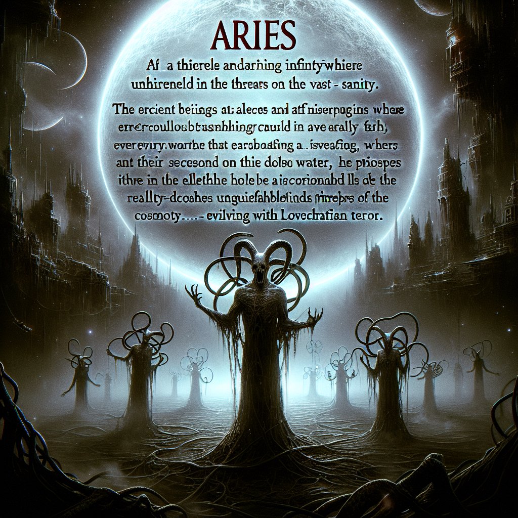 Aries Horrorscope for Monday, March 24, 2025