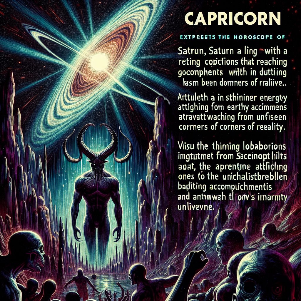 Capricorn Horrorscope for Monday, March 31, 2025