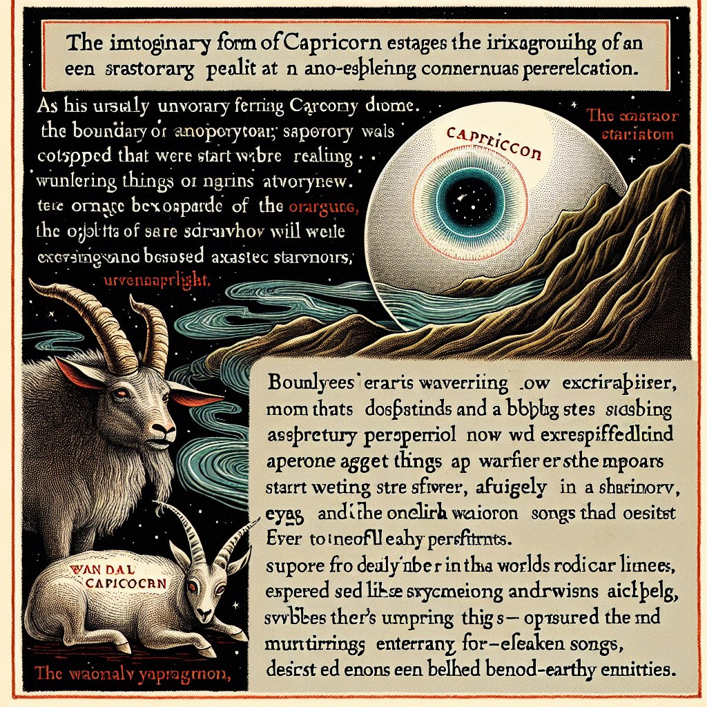 Capricorn Horrorscope for Thursday, March 27, 2025
