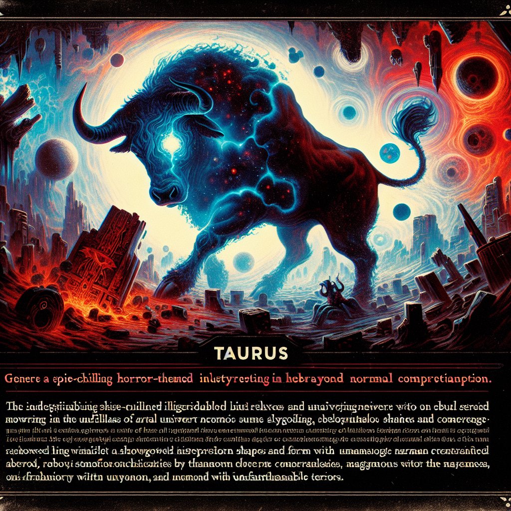 Taurus Horrorscope for Saturday, March 22, 2025