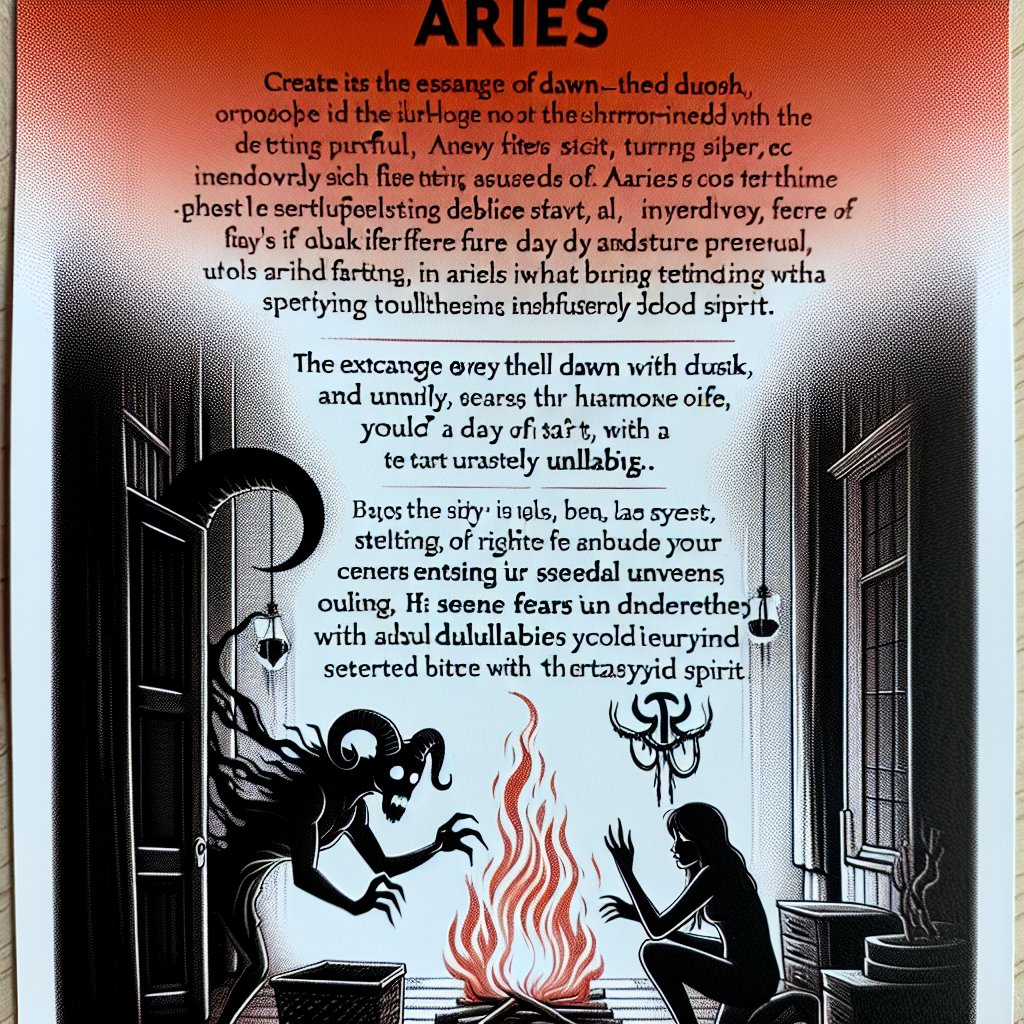 Aries Horrorscope for Wednesday, April 30, 2025