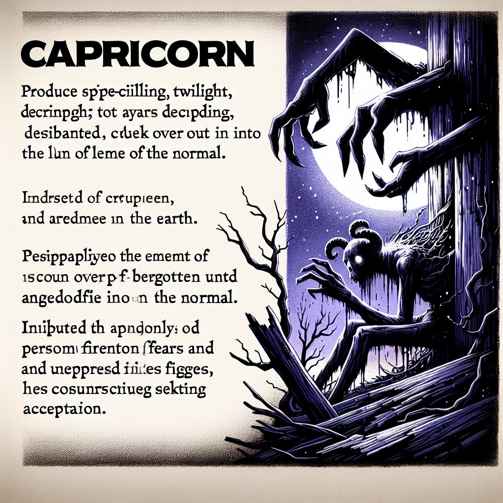 Capricorn Horrorscope for Friday, April 04, 2025