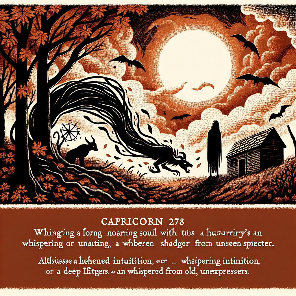 Capricorn Horrorscope for Tuesday, April 15, 2025