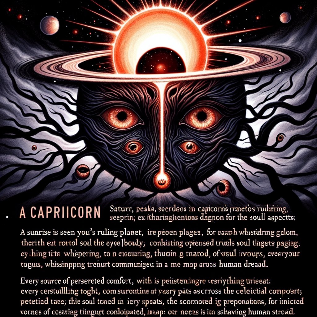 Capricorn Horrorscope for Saturday, April 12, 2025