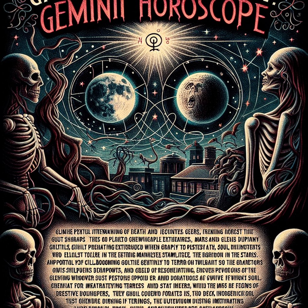 Gemini Horrorscope for Wednesday, April 23, 2025