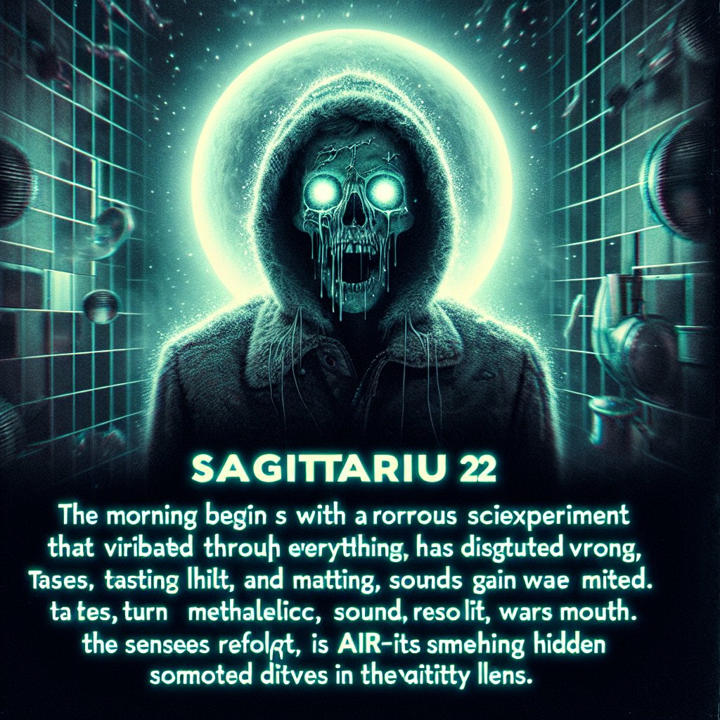 Sagittarius Horrorscope for Saturday, April 26, 2025