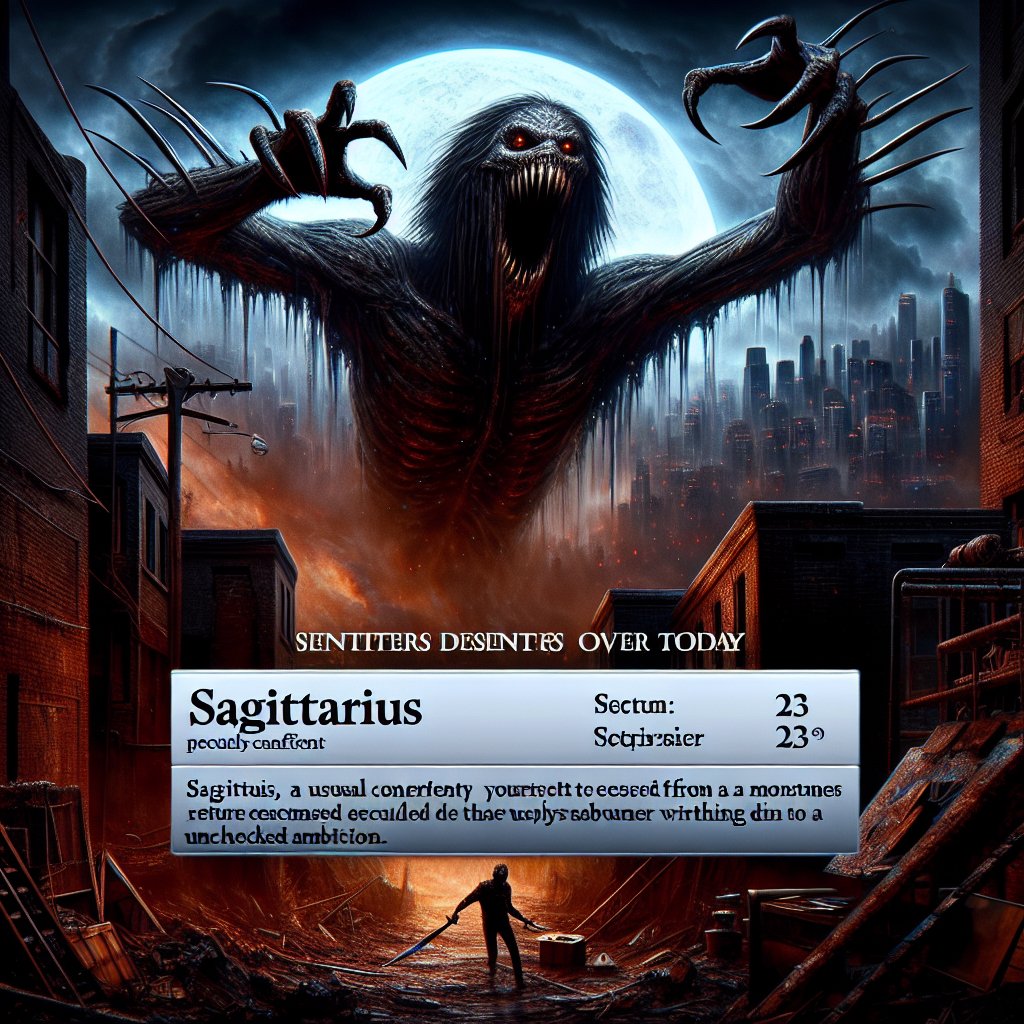 Sagittarius Horrorscope for Tuesday, April 01, 2025