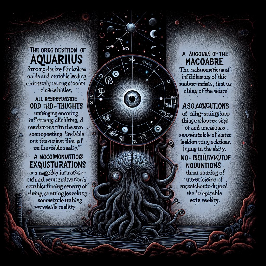 Aquarius Horrorscope for Monday, May 26, 2025