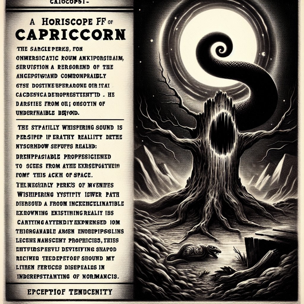 Capricorn Horrorscope for Monday, May 05, 2025