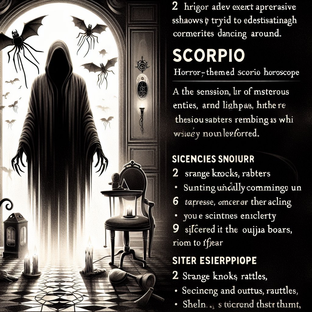 Scorpio Horrorscope for Saturday, May 17, 2025