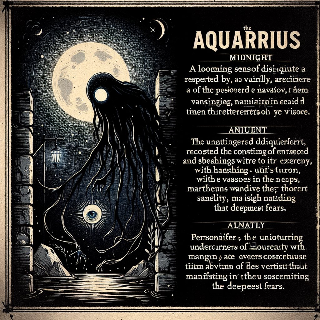Aquarius Horrorscope for Monday, June 09, 2025