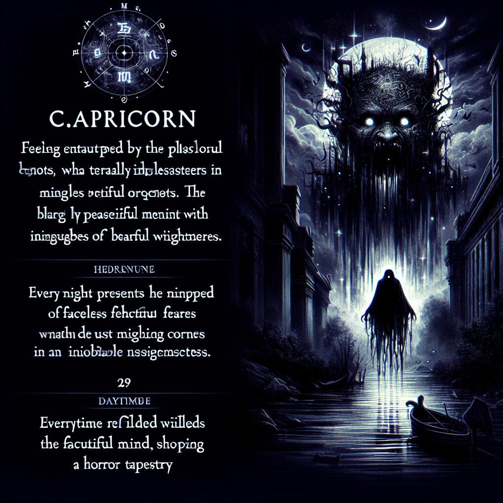 Capricorn Horrorscope for Monday, June 30, 2025